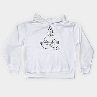 Meditating Bunny Kids Hoodie